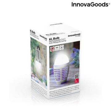 InnovaGoods V0103060 2 az 1-ben újratölthető szúnyogriasztó lámpa LED-del