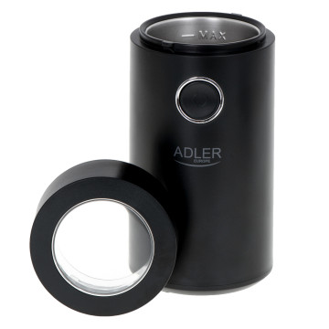 Adler Ad4446bs kávédaráló fekete-ezüst