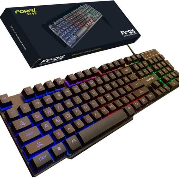 Forev FV-Q1S magyar gamer billentyűzet rgb led világítással