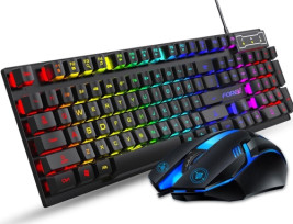 FOREV magyar nyelvű RGB gamer billentyűzet egérrel