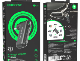 BOROFONE BC35, autós fm transzmitter és AUX Bluetooth vevő