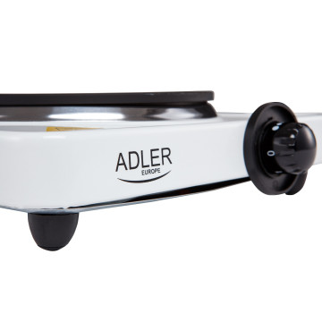 Adler AD6503 1 személyes főzőlap, 185mm-es főző felület, 1500W, Fehér