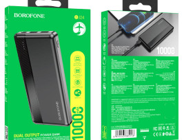 BOROFONE BJ24 10.000MAH POWER BANK, LED TÖLTÉSJELZŐVEL, TYPE-C ÉS MICRO PORTTAL, 2 USB