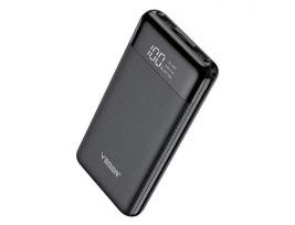 VEGER VP1087 Power bank , fekete, 10.000mAh,5V-2a, 3 usb és 1 type-c kimenettel. LED kijelzővel