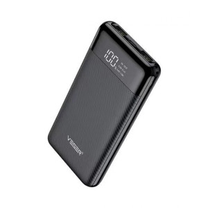 VEGER VP1087 Power bank , fekete, 10.000mAh,5V-2a, 3 usb és 1 type-c kimenettel. LED kijelzővel