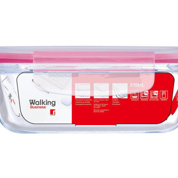 Bergner 250ml boroszilikát üveg ételtároló