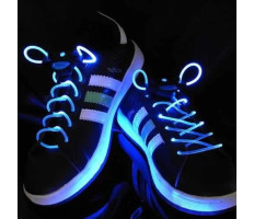 Világító cipőfűző, LED cipőfűző 1 pár Kék