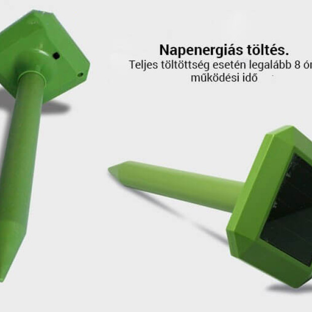 Vakondriasztó,  rágcsálóriasztó (napelemes)