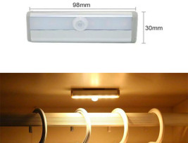 LED-es szekrényvilágítás meleg fényű, usb