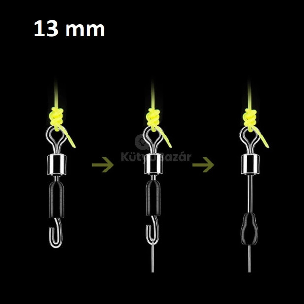 Előke gyorskapocs Horgászathoz 30 db - Kicsi 13mm