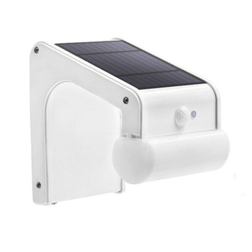 38 LED-es napelemes elegáns kültéri mozgásérzékelős fali lámpa távirányítóval