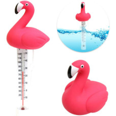 Flamingó alakú vízhőmérséklet mérő medencéhez