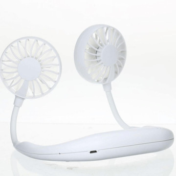 Mini ventilátor,  hordozható ventilátor,  nyakba akasztható ventilátor Fehér