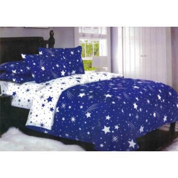 Violet Kék és fehér hullócsillag mintás 7-részes ágyneműhuzat  