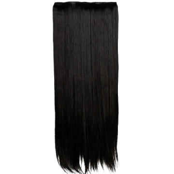 Clip-on/Csatos póthaj, 60 cm - Fekete - MS-326