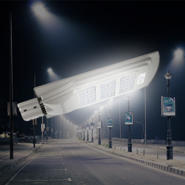 Intelligens mozgásérzékelős LED Solar integrált napelemes 90 W-os extra erős utcai lámpa
