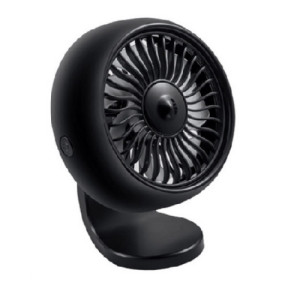 Autós mini ventilátor USB-vel - Fekete színben - MS-124