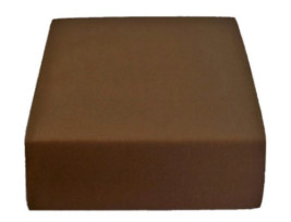 Sofy pamut gumis lepedő, 100x200 cm - Sötétbarna színben - MS-556