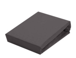 Sofy pamut gumis lepedő, 100x200 cm - Sötétszürke színben - MS-558