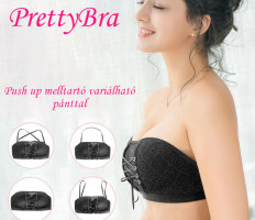 PrettyBra - Push up melltartó variálható pánttal - M