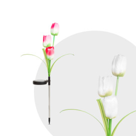 Leszúrható szolár virág - RGB LED - 70 cm - 2 db/csomag