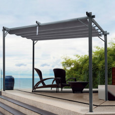 GardenLine Kerti pergola - Szürke - 3 x 4 m