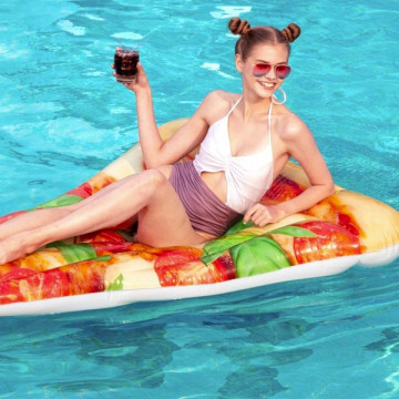 Felfújható strandmatrac úszógumi - Pizza