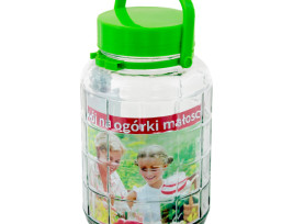 Befőttes üveg műanyag kupakkal - 8 liter