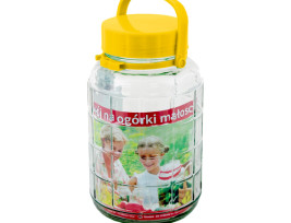 Befőttes üveg műanyag kupakkal - 10 liter