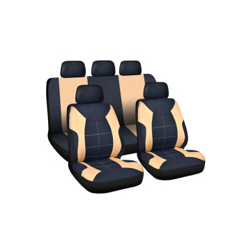 Autós üléshuzat szett - Drapp / Fekete mintás - 9 db-os