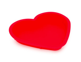 Szilikon szív alakú sütőforma - Piros