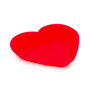 Szilikon szív alakú sütőforma - Piros