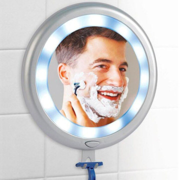 LED-es fürdőszobai tükör tapadókoronggal