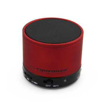 Bluetooth FM hangszóró - Esperanza Ritmo EP115C - Piros