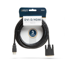 DVI-D / HDMI kábel 3 m