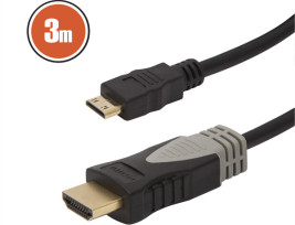 HDMI - miniHDMI kábel -3m-