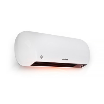 Ecobee Digitális fali hősugárzó távirányítóval - 1000/2000W - 220-240V - Fehér