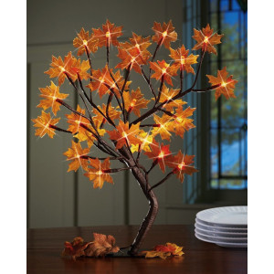 Ledes világító őszi leveles fa