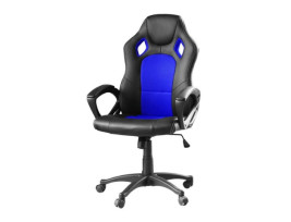 Gamer szék Basic, színes háttámla, kék