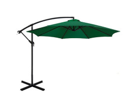 Függő napernyő, 2,7m, zöld