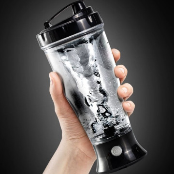 Elektromos Shaker, önkeverő bögre, hordozható palack, kb. 500-550 ml. DTM-620 - fekete