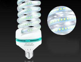 Spirál 20W LED fénycső E27 foglalatba, hideg fehér