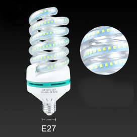 Spirál 20W LED fénycső E27 foglalatba, hideg fehér