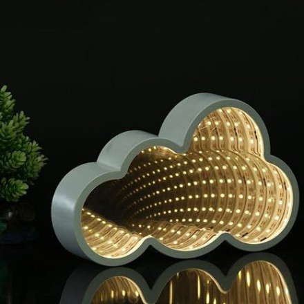 LED varázstükör - felhő alakú