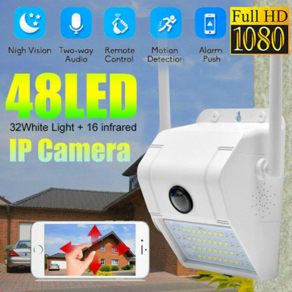 D6 Smart 1080P Kültéri Wifi IP Biztonsági Kamera és Kültéri Lámpa