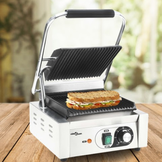 Kontaktgrill rozsdamentes acélból 1800 W 32 x 41 x 19 cm - utánvéttel vagy ingyenes szállítással