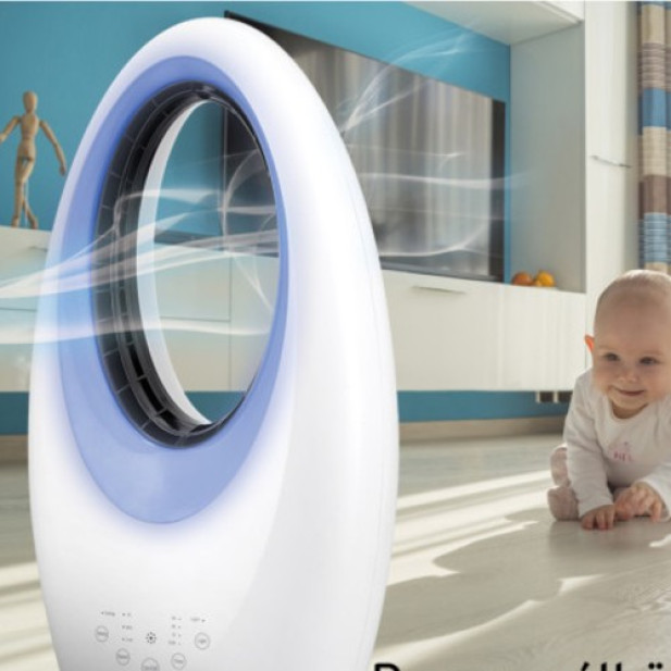 Kalorik VT2000 Lapát nélküli ventilátor,  fehér - 40W,  AC motor,  ECO funkció,  4 világítás mód