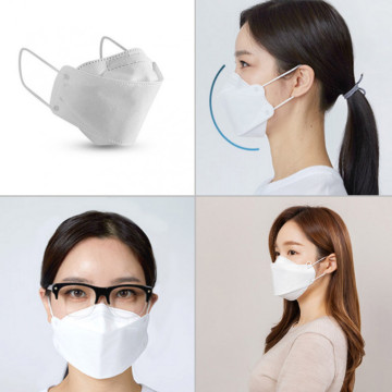 KF94 légzésvédő arcmaszk / szájmaszk - 10 darabos csomag, fehér (FFP2)