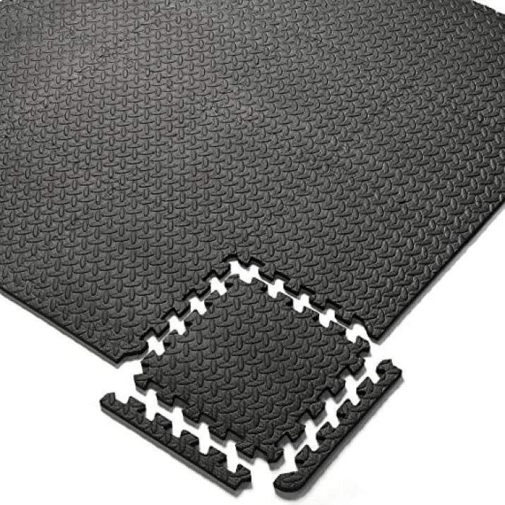 Medence Alap / Kültéri / Beltéri Puzzle padlószőnyeg 6 db 40x40x1cm fekete