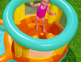 Felfújható gyermek medence és trambulin